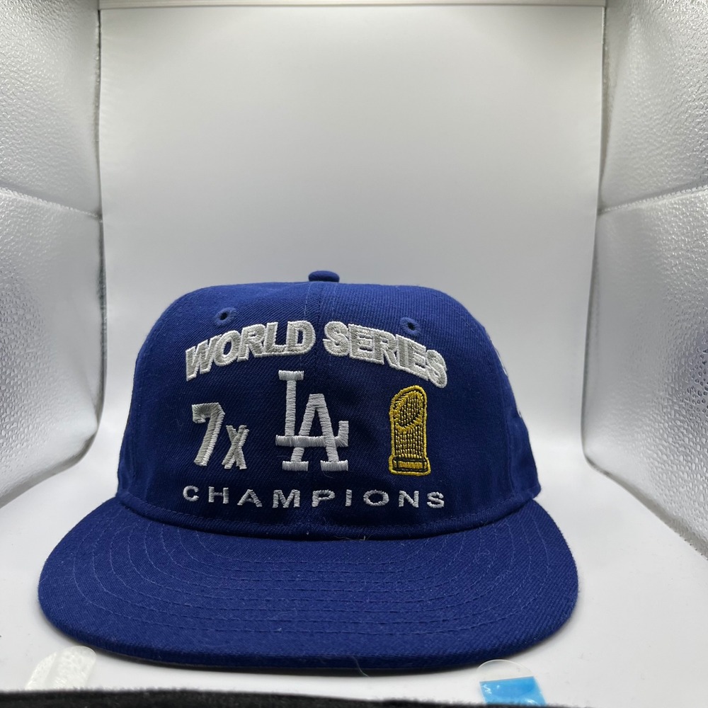 New Era 9FIFTY Hat Mens OSFA Blue Los Angeles Dodgers 7x World Series Champions